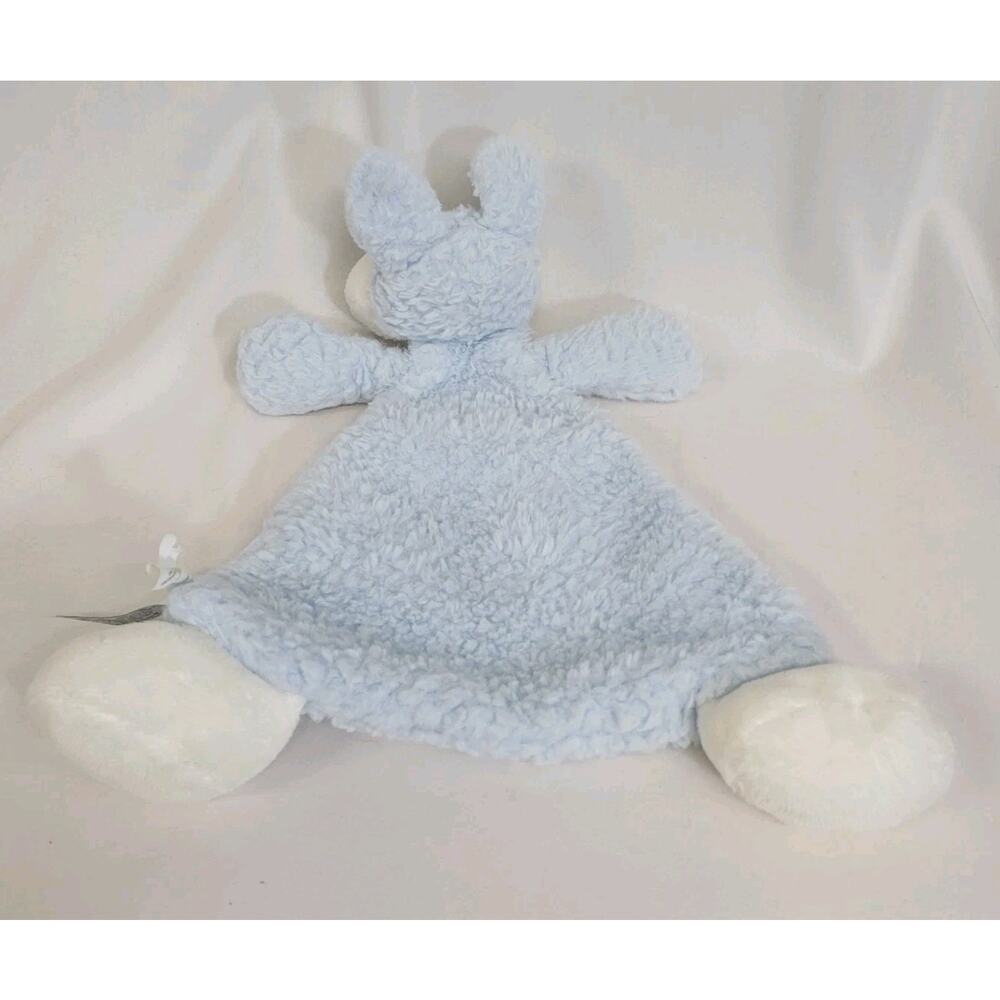 Nat & Jules Damien Blue Sherpa Plush Puppy Dog 12" Cozies Lovey Security Blanket - Picture 6 of 8